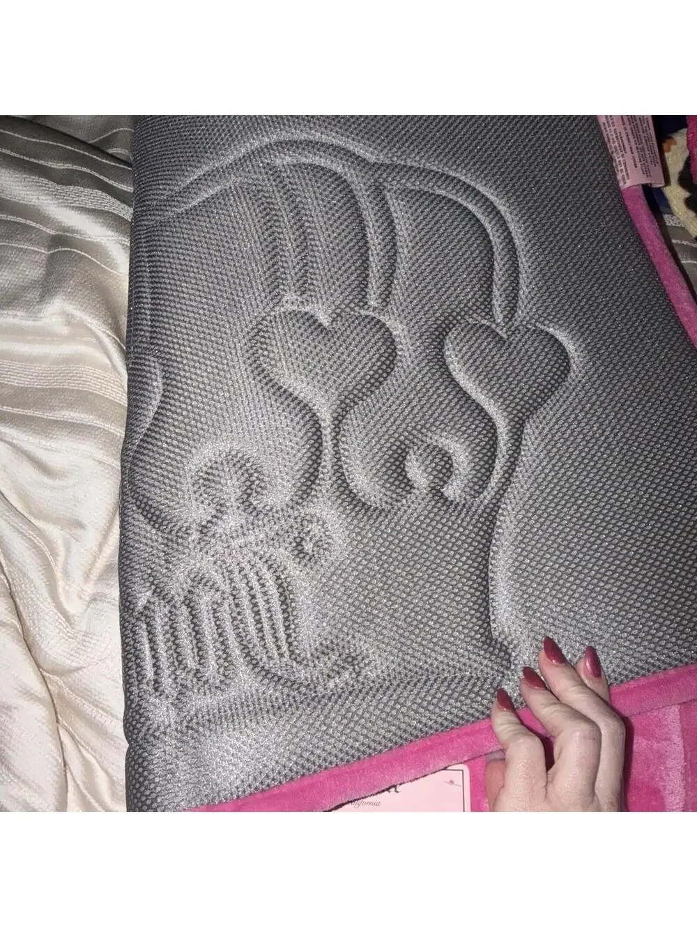 Juicy Couture Memory Foam Bath Mat pink